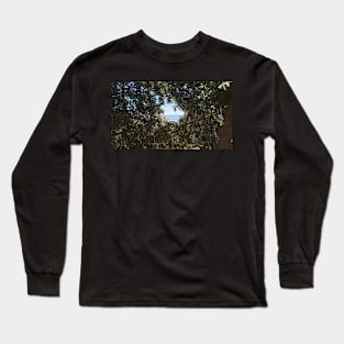 Ocean View Through Trees Long Sleeve T-Shirt